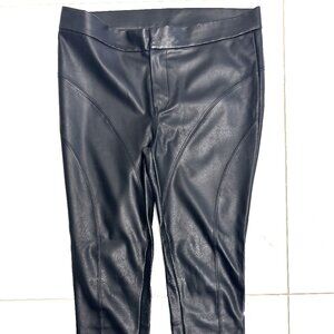 Black Faux Leather Pants
